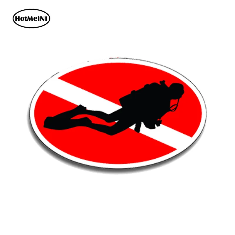 

HotMeiNi 13cm x 7.8cm Car Styling Oval Scuba Diver Sticker Flag Decal Car Truck Window Bumper Graphic Diving Dive Waterproof