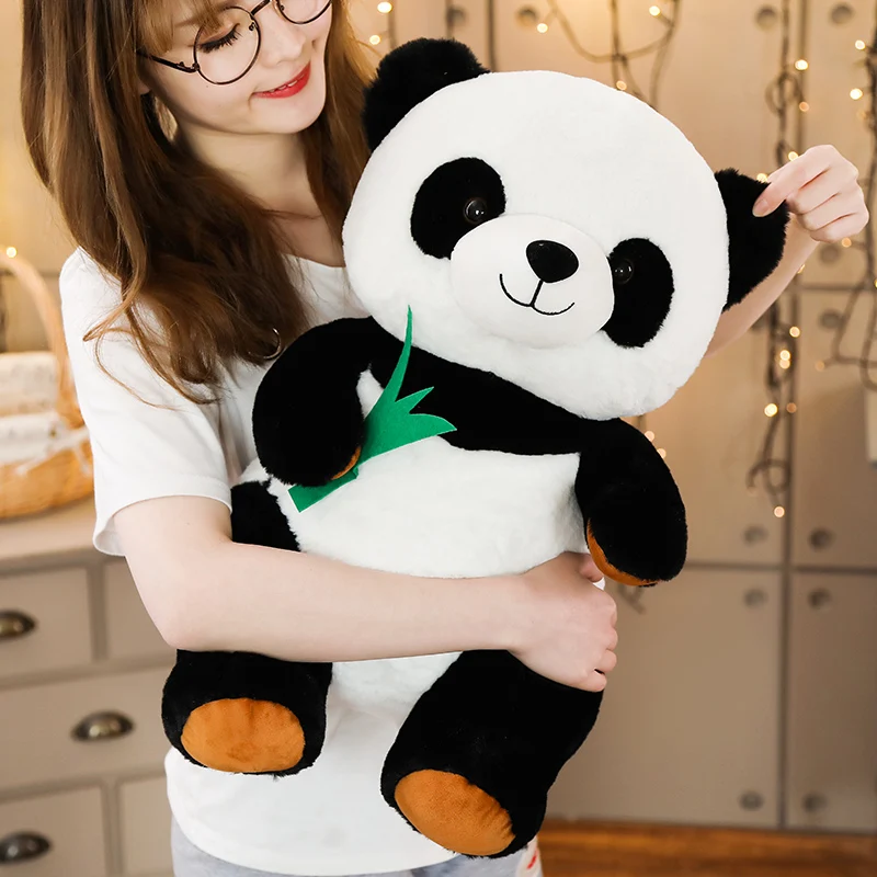 Горячее предложение 1 шт. 30/40/50 см с мультипликационным принтом «панда» с бамбуковой набитое Мягкое Животное, кукла для Одежда для детей; малышей; девочек прекрасный подарок игрушка