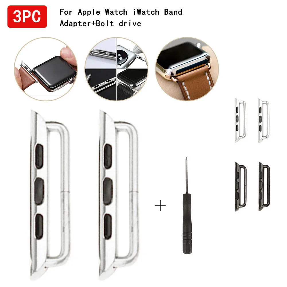 

fitness tracker fitness bracelet For i Watch 4 Band Adapter Kits Watchband Strap Connector 44mm+Bolt driver smartwatch 3