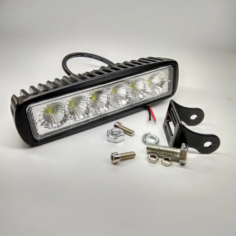

New Sale 18W 6 x 3W 1560lm LED Light Bar Work Light Car Headlight Flood Light / Spot beam Light for Boating / Hunting / Fishing