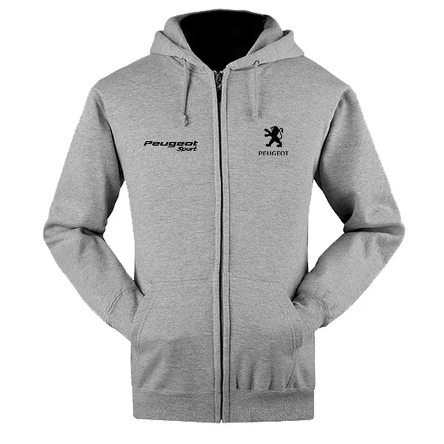 

Autumn Zipper Hoodies Peugeot car moto Print logo clothes Fleece Long Sleeve Hoodie Men women Jacket Sweatshirt causal hoody 4XL
