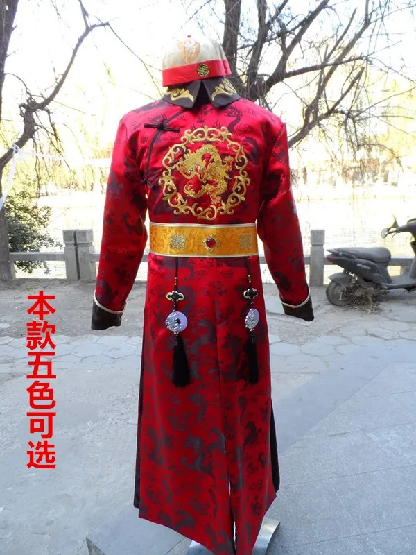 Ancien костюм Chinois Traje Antiguo Чино манто Abrigo usure de la сцены desgaste de la Etapa китайской династии Цин одежда