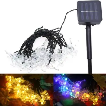 

Solar light string 20led elk shape Christmas tree string lights outdoor gar
