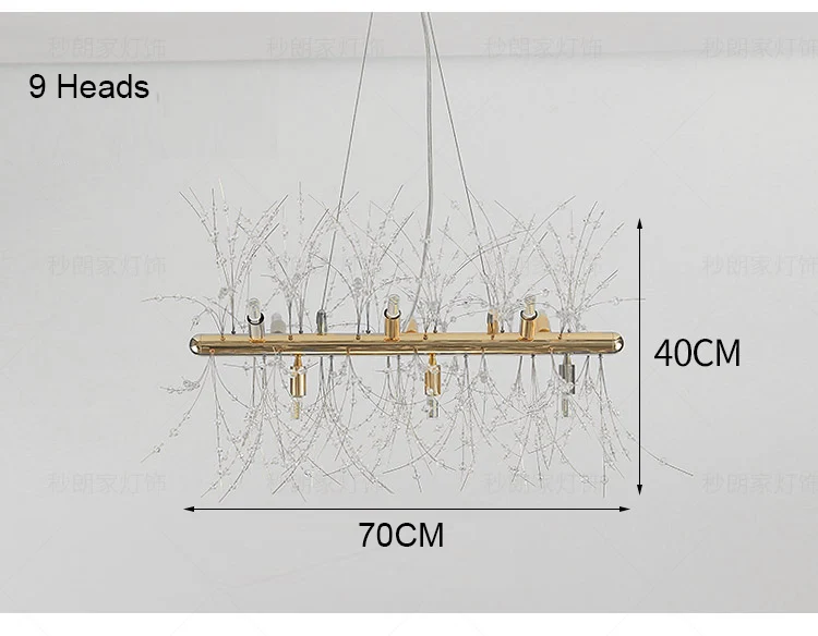 Bright light hanging chandelier 