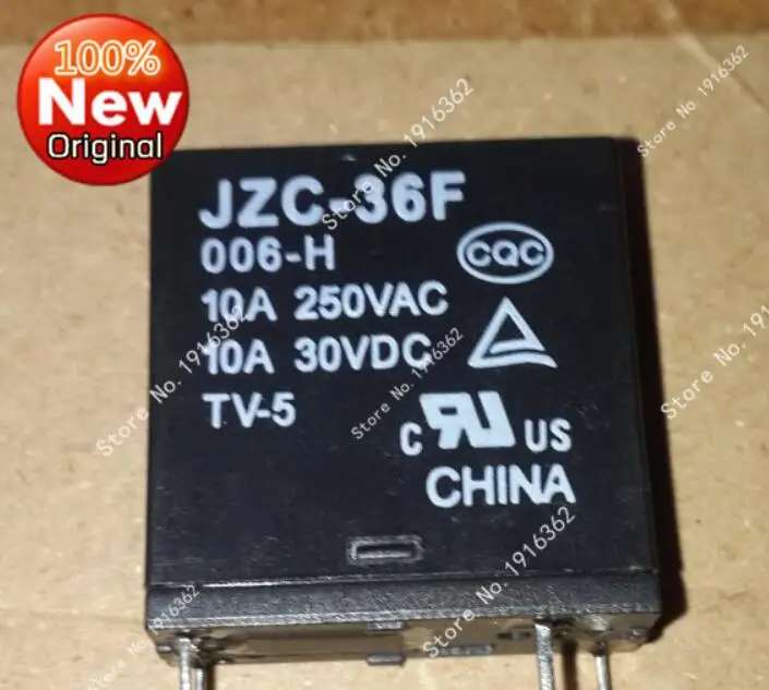 10 шт./лот реле JZC-36F-005-H 6V coil 4 feet HF36F-005-HS | Обустройство дома