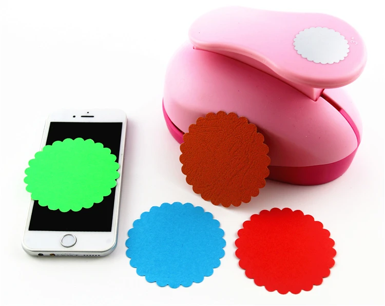 

super large 3''75mm circle furador paper punches for scrapbooking craft perfurador diy puncher paper circle cutter3180