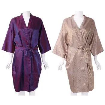 

100x60cm Salon Client Gown Robes Cape Hair Smock Waterproof for Clients Kimono Style