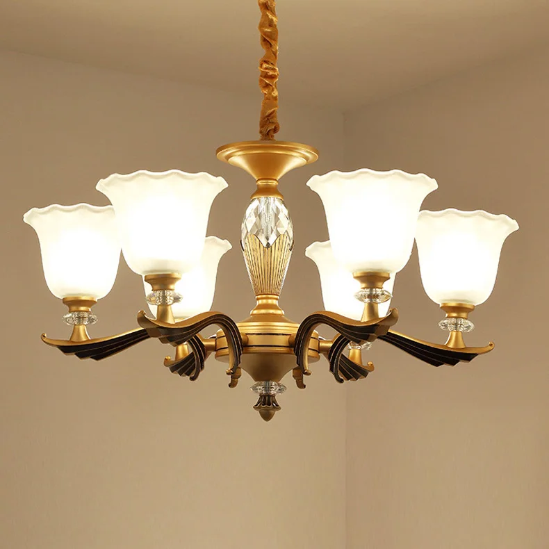 

Nordic Luxury Crystal Chandeliers Pastoral Crystal Lights Modern Restaurant Crystal Pendant Lamp