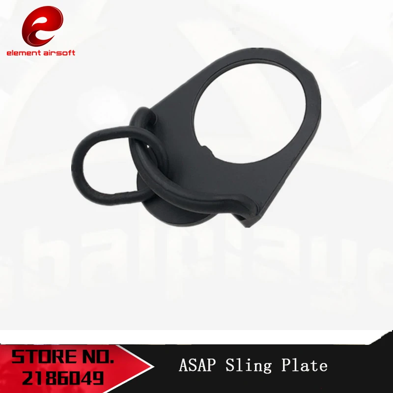 

Element Hunting Accessories ASAP Sling Plate Mount For M4 GBB Sling Stock Accessories For Airsoft Rifle Black