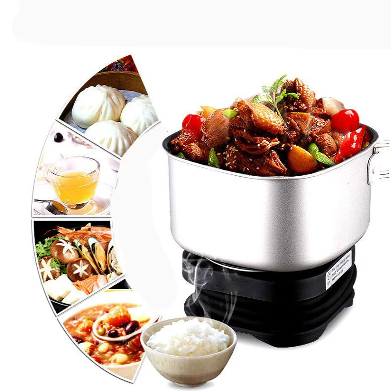 Dual Voltage Travel rice Cooker Portable Mini Electric stew soup pots