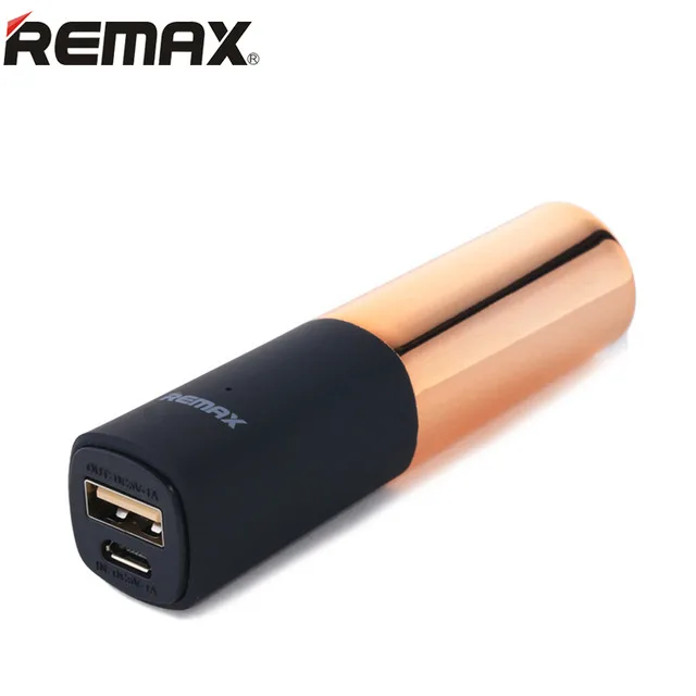  REMAX Lipstick Power Bank 2400mAh Portable Charger External Battery Pack Backup Powers Powerbank bateria externa for Smart Phone 