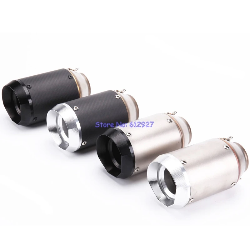 

Universal Inlet 51mm Motorcycle Exhaust Muffler Pipe with DB Killer Carbon Fiber AR Motorbike Muffler Exhaust Escape Pipe