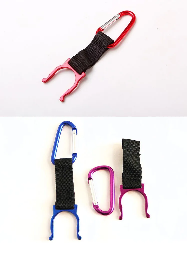 

5pc camping Carabiner Water Bottle Buckle Hook Holder Clip For Camping Hiking survival Traveling tools #1219 B1