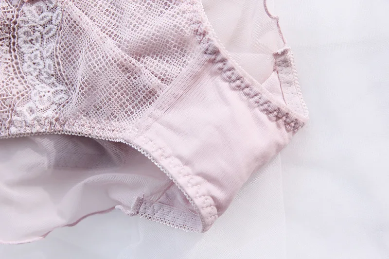 Sexy Mesh Hollow Ruffle Lace Women Underwear Thin Soft Transparent Breathable Low Waist Female Panties Girls Breifs Lingerie