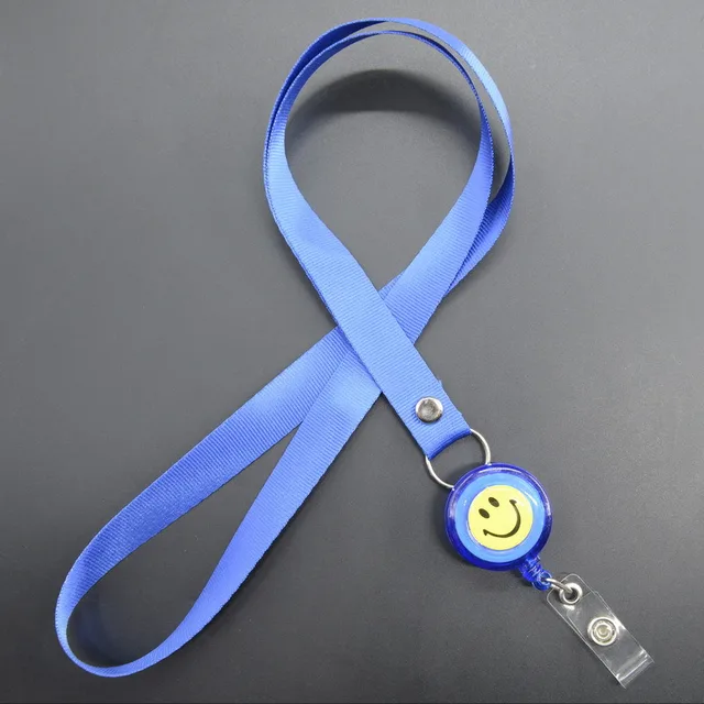 Badge Holder Retractable Lanyard Badge Reel Nylon Cord Neck Lanyard