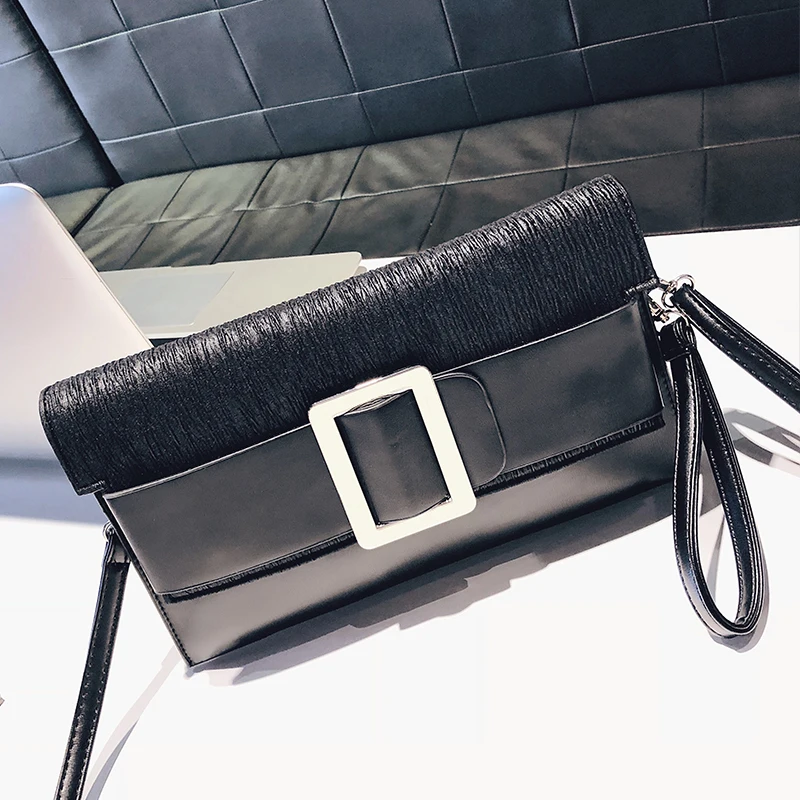

Lady Clutch Bag Fashion Handbag 10"x6" High-quality Envolope Bag Big Capacity Purse Shoulder Bags Black Handtasche Birkin Bag
