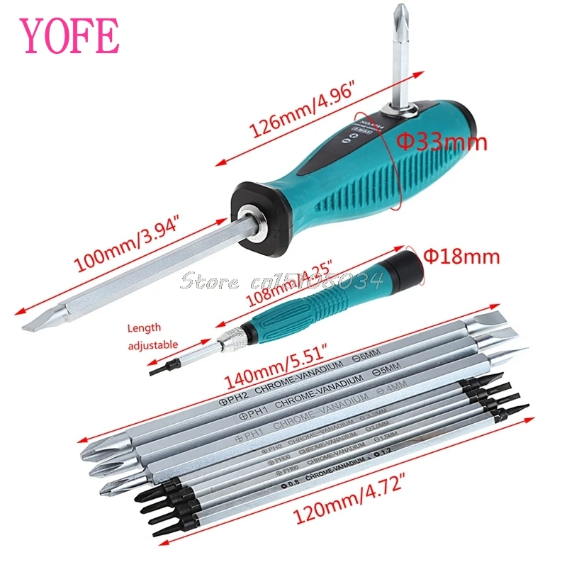 10 шт. прецизионный магнитный Набор крестообразных отверток Phillips щелевые Звездные биты инструмент для ремонта S08 и Прямая поставка