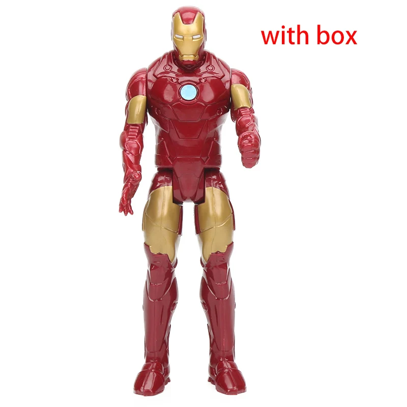 ironman box 30 см Бесконечность Войны Титанов герой серии танос Халк Бастер ПВХ Фигурки Мстители 3 фигурка Коллекционная модель куклы игрушки - Цвет: ironman box
