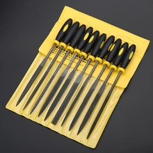 File-Set Needle Craft Glass-Stone Jeweler Wood-Carving Metal 10pcs for 3-Sizes Ls'd-Tool