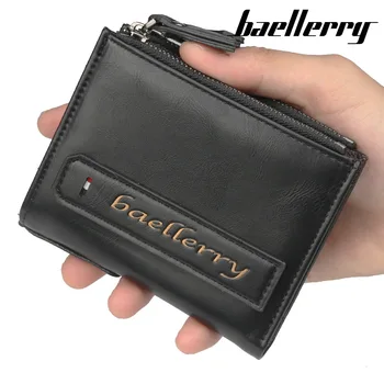 

Top 2019 Men Leather Luxury Brand Wallet Short Slim Male Purses Money Clip Credit Card Dollar Price Portomonee Carteria MWS287