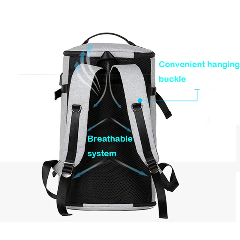 Outdoor Sport Gym Bags Travel Duffle Bag Men Women Hiking Cycling Waterproof Anti-Theft Backpack USB Charging Laptop Backpacks (2)