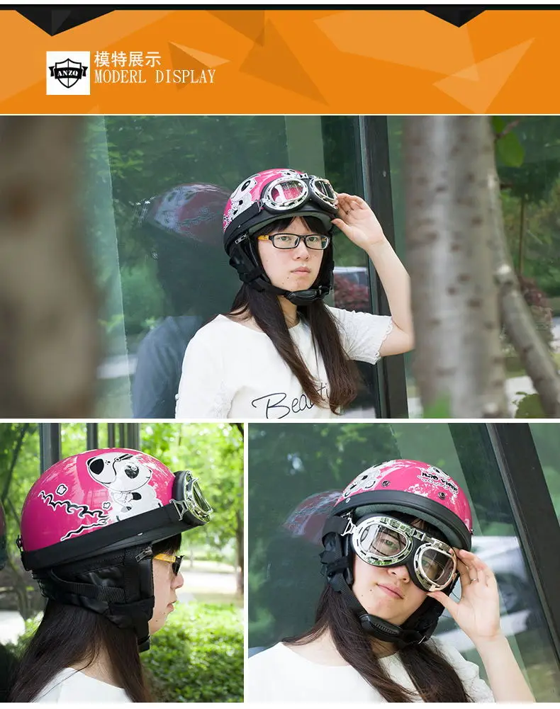 Новинка, мотоциклетный шлем, велосипедные шлемы, мотоциклетный шлем для женщин и мужчин, винтажный мотоциклетный шлем в стиле ретро