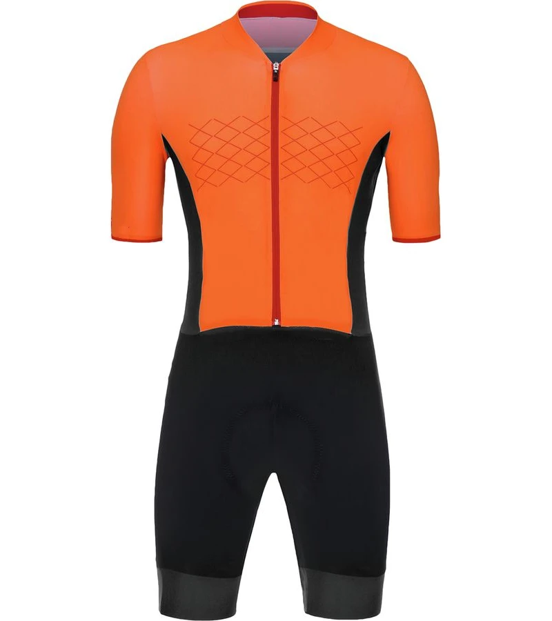 Гоночная велосипедная профессиональная команда skinsuit Mtb боди с инициалами костюм лучшее качество велосипед короткий набор наборы - Цвет: Оранжевый