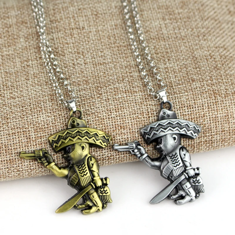 1% MC Outlaw Motor Biker Pendant Mexican FREE NECKLACE for BANDIDOS
