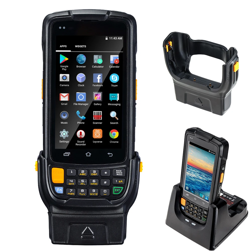 IssyzonePOS الروبوت PDA محطة pos المحمولة وعرة PDA 2D الباركود ماسحة قارئ اللمس شاشة لوحة المفاتيح WIFI NFC كاميرا GPS