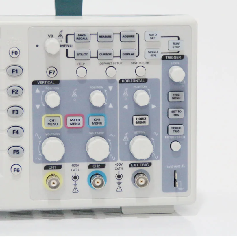 Цифровой осциллограф Hantek DSO5102P 100 МГц 2 канала 1GS/s 7 дюймов TFT ЖК дисплей 800x480 длина
