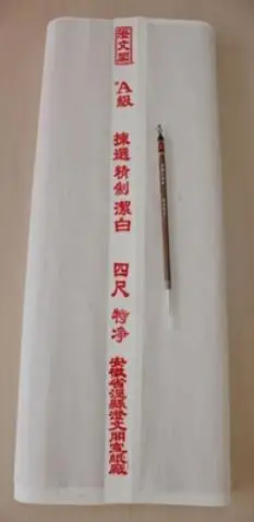 100 шт рисовая Xuan бумажная живопись, каллиграфия Sumi-e+ 1 шт "Santu" щетка - Цвет: No.1