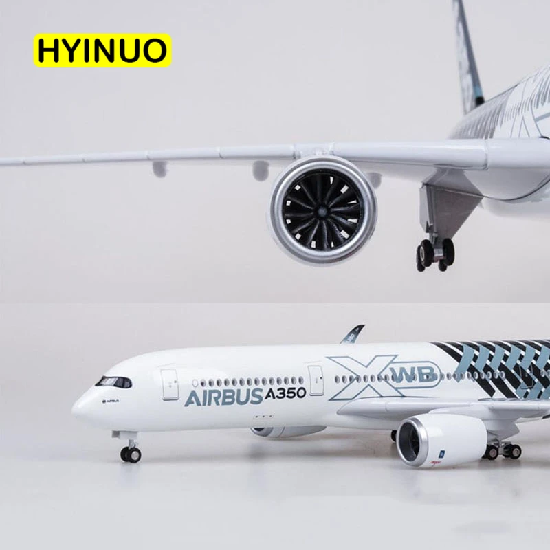 

47CM 1/142 Scale Airplane Airbus A350 Prototype XWB Airline Plane Model W Light Wheel Diecast Plastic Resin Plane For Collection
