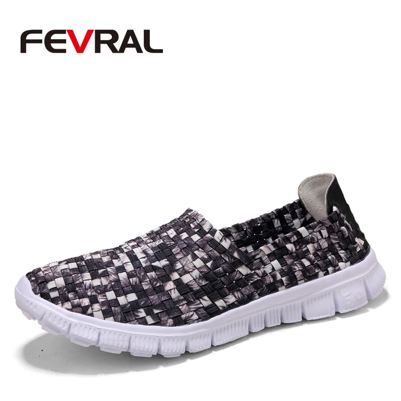 

FEVRAL 2019 Summer Woman Flats Casual Shoes Woman Woven Flat Shoes Ladies Multi Colors Slip On Female Brand Loafers Size 30-44