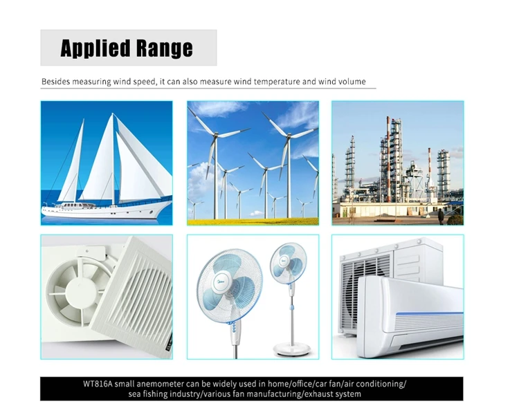 Цифровой анемометр IP67, скорость воздуха, шкала-10~ 45C C/F, измерение температуры 30 м/с, ЖК-дисплей, индикатор скорости ветра