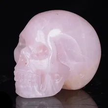 Ddh001520 Натуральный Розовый Розовый Кварц Хрустального Черепа скульптура, резьба