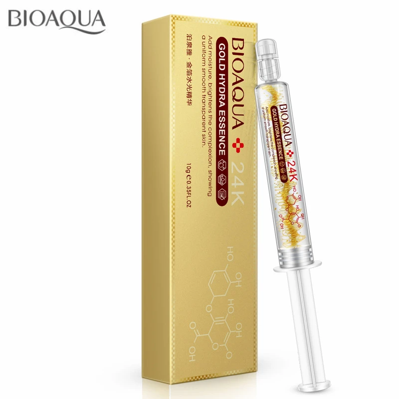 

BIOAQUA 24K Gold Hyaluronic Acid Liquid Skin Care Moisturizing Whitening Anti Wrinkle Anti Aging Essence Cream 10ml face care
