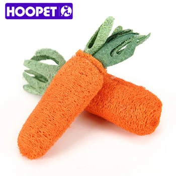 

HOOPET Pet Toy Carrot Shaped Loofah Sponge Dog Cat Chew Toy