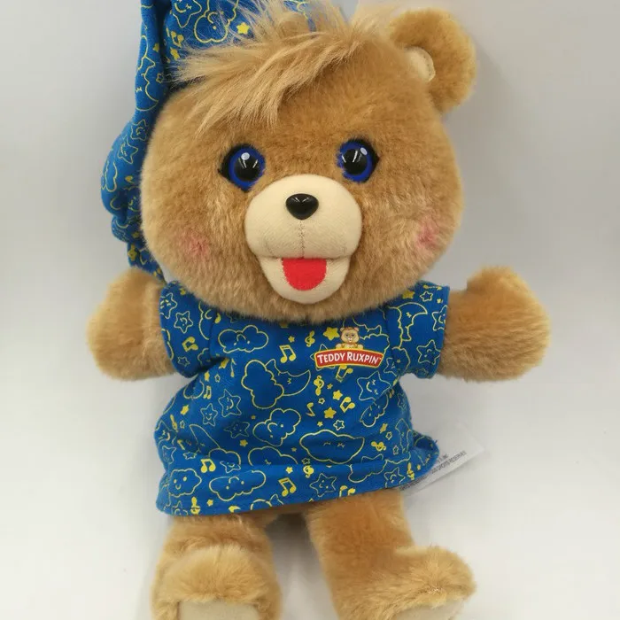 Original Music Teddy Ruxpin Bear Stuffed Plush Toy Storytelling Magical Fun Outfit Bear Musical Toys for Children 2C009