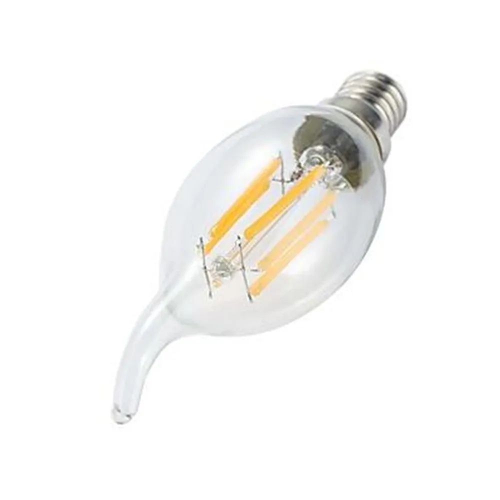 10pcs LED Bulb E14 4W/6W Dimmable Edison Retro Filament Candle Light AC220V C35 Warm/Cold White 360 Degree Energy Saving Lamp