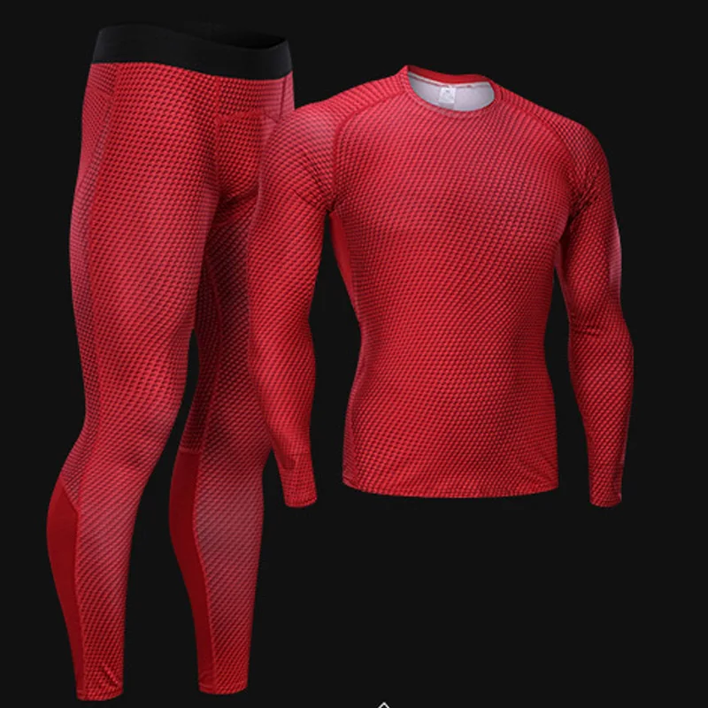 Спортивный костюм для мужчин Спортивное компрессионное белье Рашгард мужской Training брюки для девочек спортивные рубашки тренировки бег Одежда
