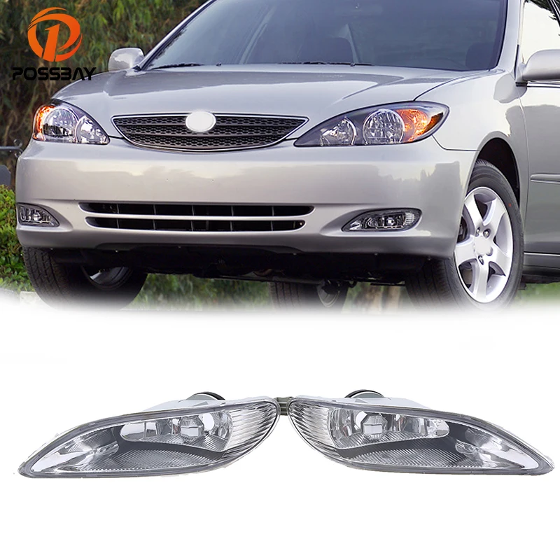 POSSBAY Car Front Lower Bumper Fog Light Fog Lamps for Toyota Camry