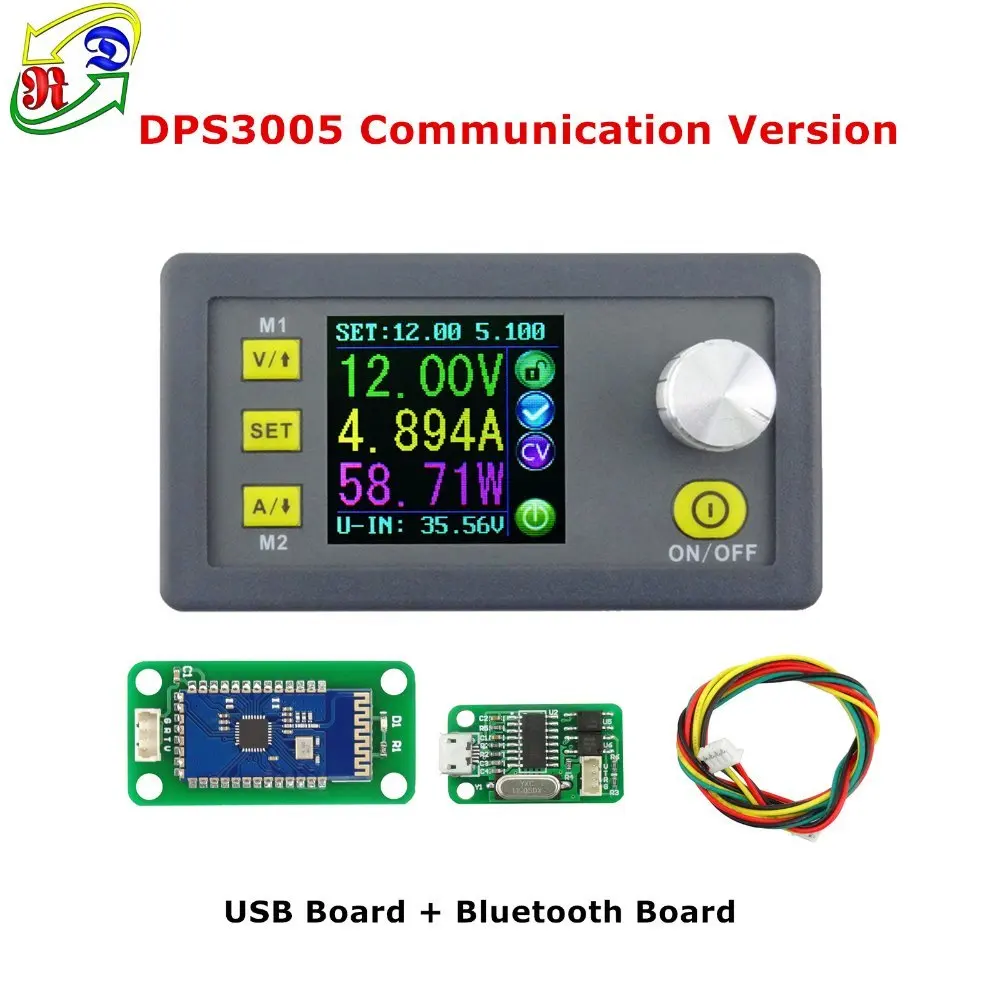 RD DPS3005 связь функция Постоянное Напряжение Ток понижающий питание модуль напряжение конвертер ЖК-дисплей Вольтметр 30 в 5A - Цвет: DPS3005 USB BT