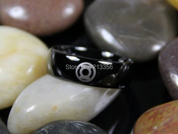 

FREE SHIPPING USA WHOLESALE CHEAP PRICE BRAZIL RUSSIA CANADA UK HOT SALES 8MM GREEN LANTERN BLACK DOME TUNGSTEN WEDDING RING