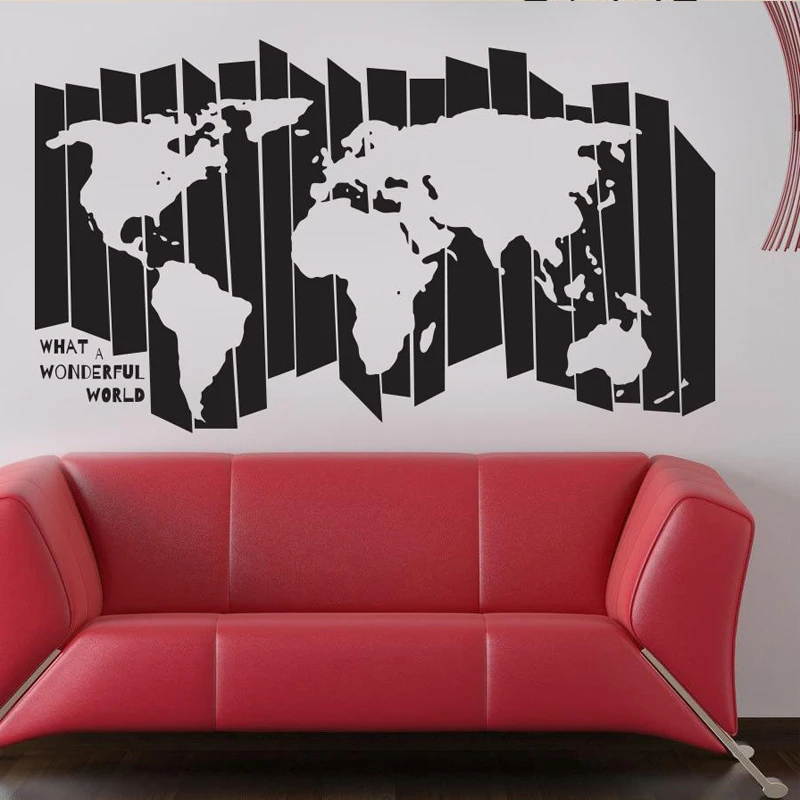 Map Stencil For Wall Novelty Stencil World Map Fashion Pattern Wall Stickers For Bedroom  Decoration For Home Vinyl Wall Decals Living Room Art L424|Wall Stickers| -  Aliexpress