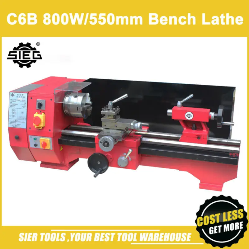 

C6B 400mm/550mm 800W Bench Lathe/Sieg Industrial Motor Horizontal lathe