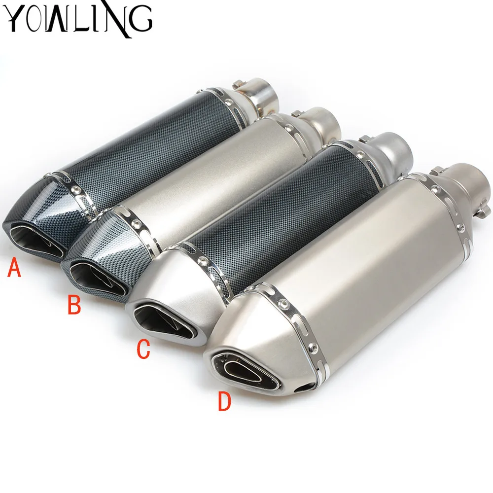 Universal 36-51mm MOTORCYCLE EXHAUST MUFFLER SCOOTER PIPE DIRT BIKE FOR Kawasaki yamaha honda CB919/599/600 BMW S1000RR