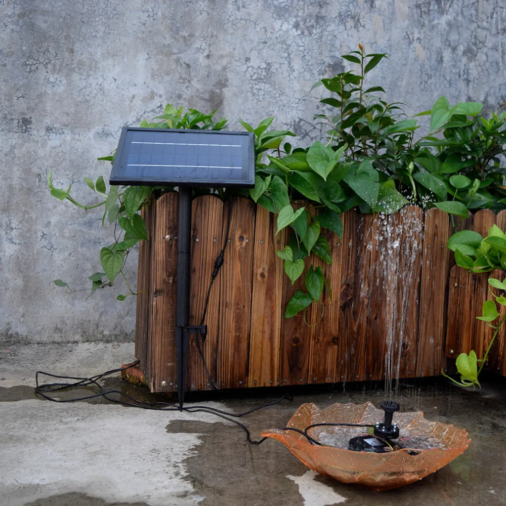 

SP025 Modern Design Home Garden Decoration Mini Solar Powered Solar Panel Fountain Pool Garden Watering Pump