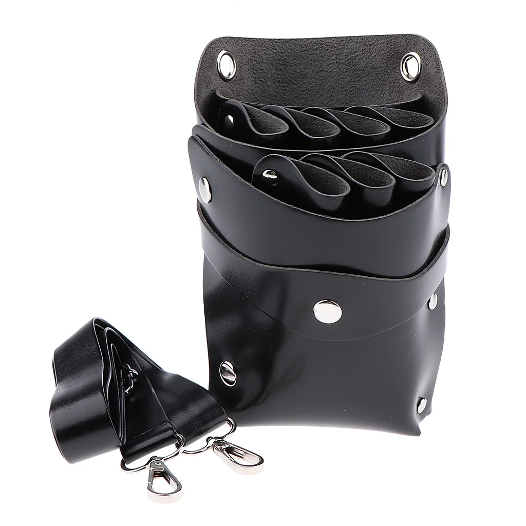 Scissors Pouch Holster with Belt, Salon Hair Stylist Barber Hair Scissors Beard Cut Shear Pet Hairdressing Tools Holder Case Bag