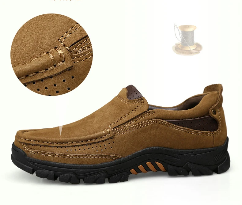 YRRFUOT/Мужская обувь высокого качества из натуральной кожи, летняя Роскошная дышащая Уличная обувь, модная дизайнерская однотонная мужская обувь