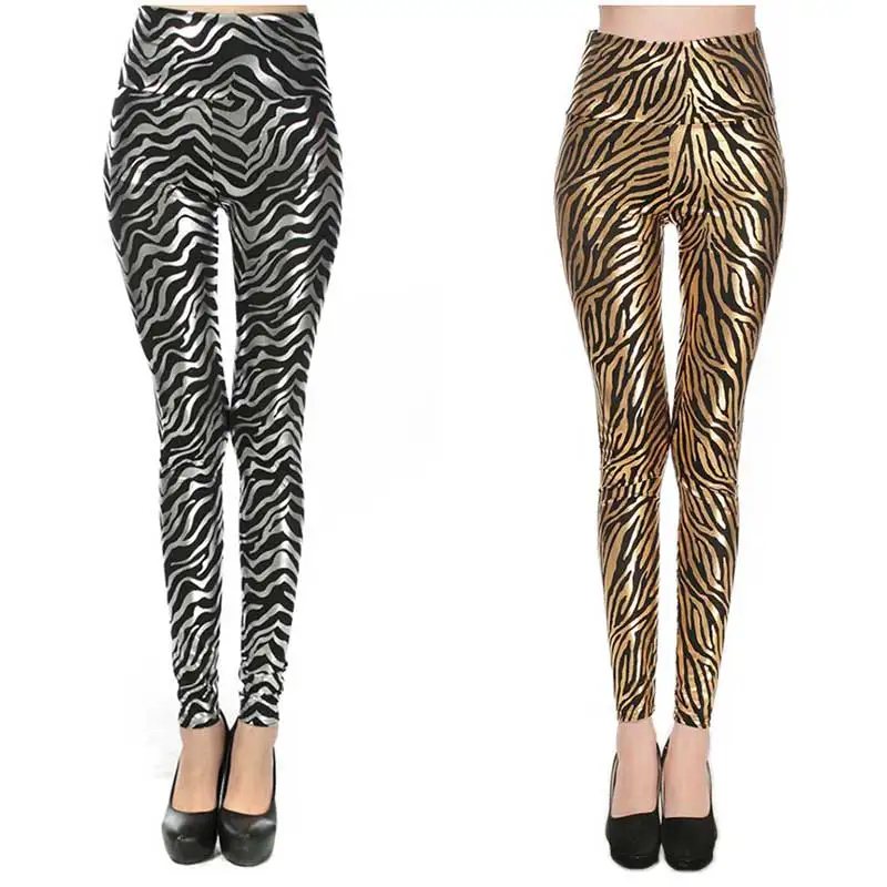 Compare Prices On Gold Leggings- Online Shopping/Buy Low Price Gold and Silver Pants Women Leggings 2016 New Fashion Girls Leggins Sexy Zebra Pattern Leggins Spandex - Compare Prices On Gold Leggings- Online Shopping/Buy Low Price